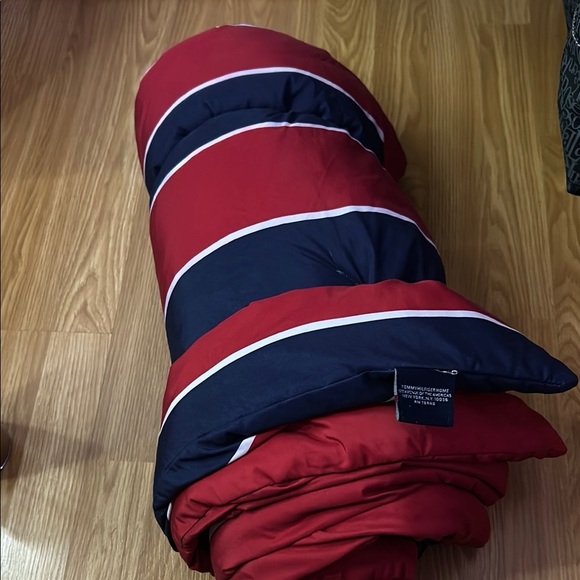 Striped Red and Black Comforter - Picture 2 of 4